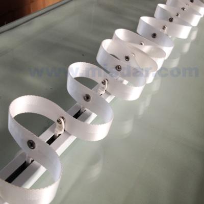 China Metal Motorized Remote Automatic Curtain Rail Ripple Pleat Curtain Track Wave Curtain Rod s for sale