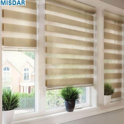 China New Wholesale Price Modern Day Night Roller Blind Zebra Blind Curtain Fabric Zebra Blind Cloth for sale