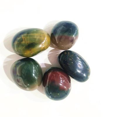 China Europe Wholesale Price Crafts Crystals Healing Stone Moss Agate Natural Folk Crystal Mixed Crystal Tumbled Stone for sale