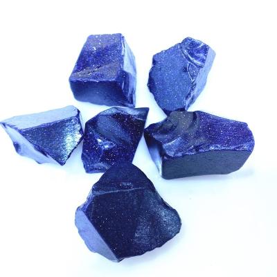 China Wholesale Folk Blue Sandstone Crystals Crystal Crafts Europe Rough Raw Stone Healing for sale