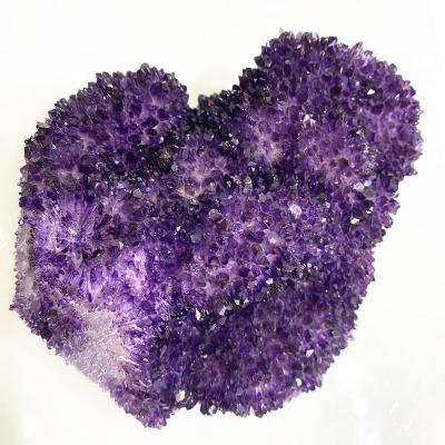 China wholesale aura natural purple amethyst stone crystal therapy europe feng shui quartz crystal cluster for decoration for sale