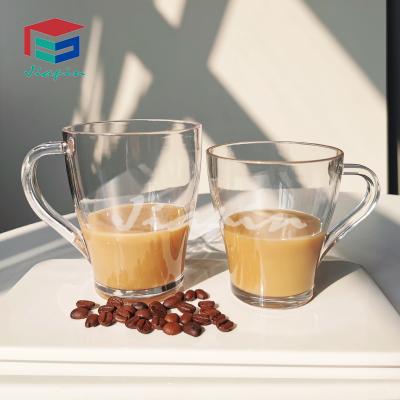 China Classic Design 10oz Restaurant Coffee Mug Plastic Transparent Fashion 300ml Shatterproof Coffee Mug for sale