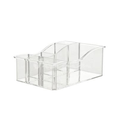 China Clear plastic cosmetice jewelry box plastic acrylic tabletop container small container for sale