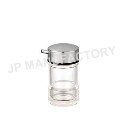 China CLASSIC High Quality 90ml Acrylic Oil Jar With Stainless Steel Lid for sale