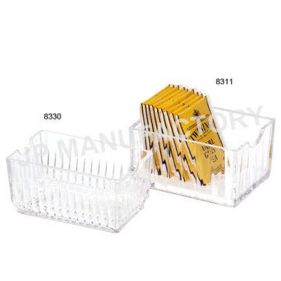 China Restaurant Acrylic Rectangular Sugar Packet Holder Stored Use for sale