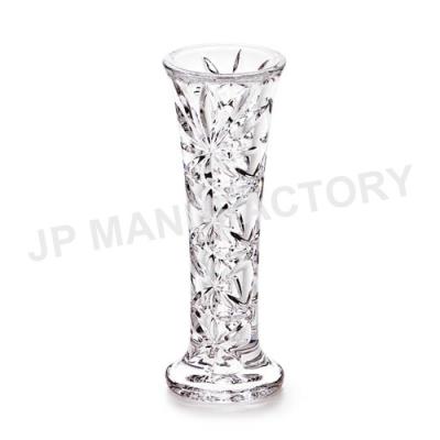 China Hotel/Restaurant Durable Decorative Crystal Clear Flower Vase for sale