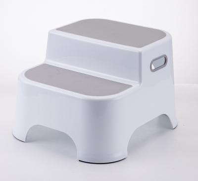 China Modern Plastic Double Baby Step Stool With Handles Kids Toilet Training Stool for sale