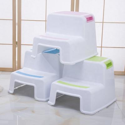 China Modern Plastic Double Step Baby Step Stool Toddler Step Stool for sale