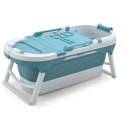 China Baby Bathing Tub Portable Plastic Folding Barrel Spa Tub Adult Kid Tub Usefully For Whole Family Use for sale