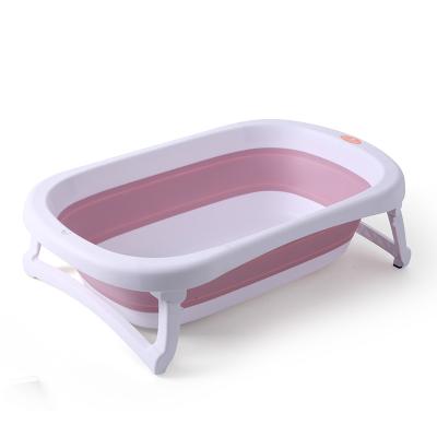 China Toddler Collapsible Plastic Collapsible Tub Kids Baby Shower Newborn Bath Tub for sale