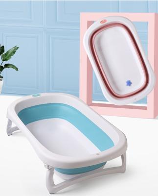 China Sustainable Newborn Baby Easily Folding Non-Slip Bathtub Child Bathtub for sale