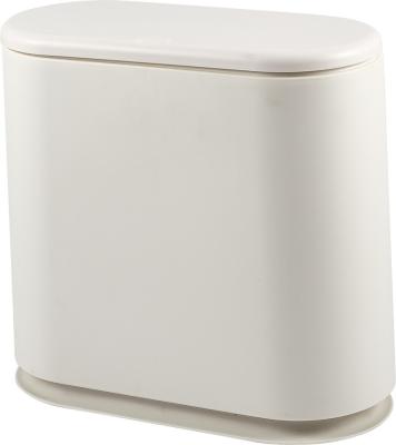 China Sustainable Dust Bin With Cover 10L For Office Home Tash Can With Button for sale