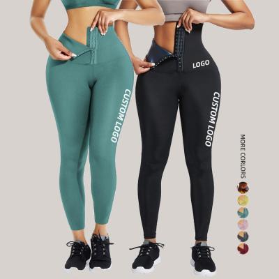 China Wholesale Breathable Tummy Control Corset Legging Waist Trimmer Workout Gaiters High Waist Trainer for sale