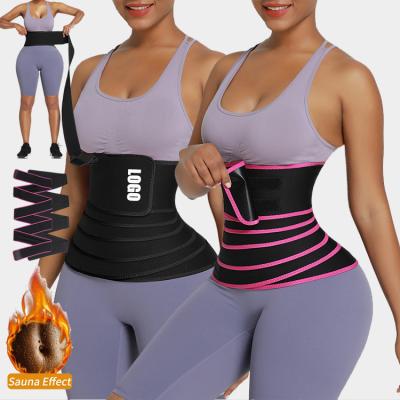 China Customs Service Antibacterial Body Shaper Neoprene Waist Trainer Wrap Stomach Belly One Size Fit All Size Body Wrap Trainer for sale