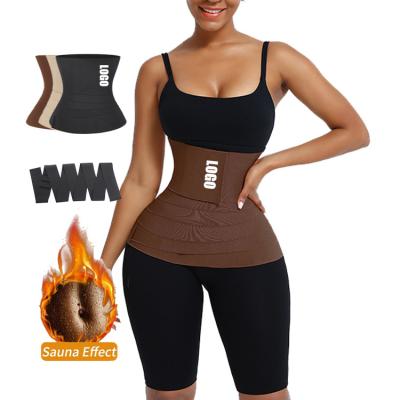 China Antibacterial Trainer Bandage Wrist Wraps Logo Service Snatch Me Up Bandage Wrap Stomach Belly Latex Waist Trainer for sale