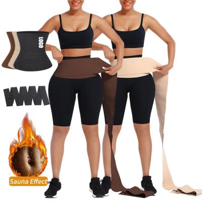 China New Antibacterial Enumerating Body Shaper Slimming Belt Wrap Body Elastic Band Waist Trainer Loop Waist Trainer for sale