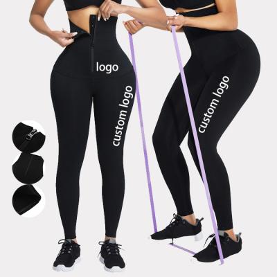 China Good Quality Waist Gaiters Antibacterial High Compression Belly Slimming Trainer Leggings Waist Shapers for sale