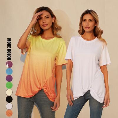 China Top Selling Anti-wrinkle Color Optional Women's Tops Blouses Short Sleeve Women's Blouses & Tops 2021 for sale