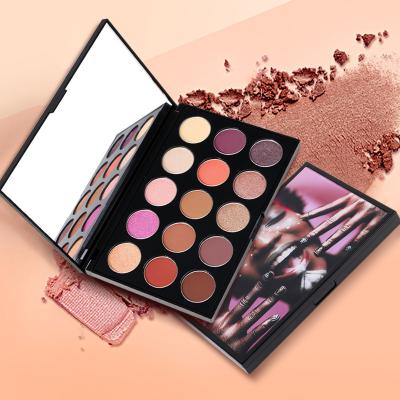 China New Arrival High Pigmented Rectangle Shimmer Cosmetic Packaging Custom Makeup Brown Color Eyeshadow Palette With Private Label for sale