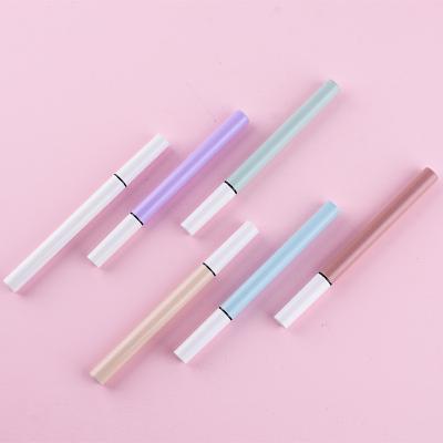 China Pen Diy Custom Logo Plastic Eye Liner Tip Eye Liner Tip Brand Eyeliner Pencil Durable Colorful Silver Green Purple Fine Eyeliner Tube for sale