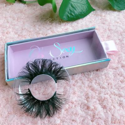 China Best lashes3d 5D Sensitive Wholesale Natural Long Real Fluffy 25mm Mink Lashes Private Label False Eyelashes Luxury Box for sale