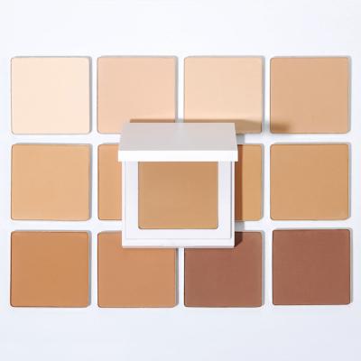 China Private Label Waterproof Full Coverage HD Matte Make Up Foundation Pressed Powder Bronzer Compact Palette for sale