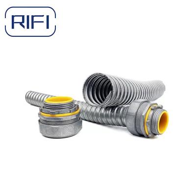 China 1 / 2 inch Liquidtight Flexible Metalen Leiding Rechte Afdichting Strakke Connector Te koop