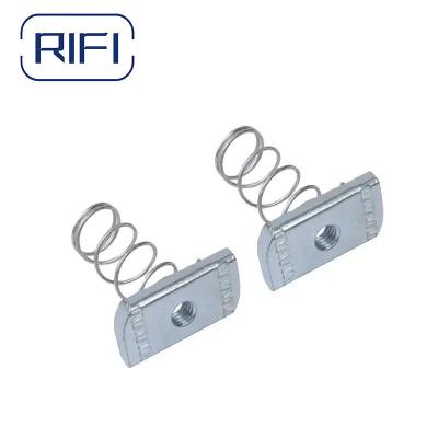 China Spring Loaded Design Metal Hardware Fasteners Welding Square Spring Nut for sale