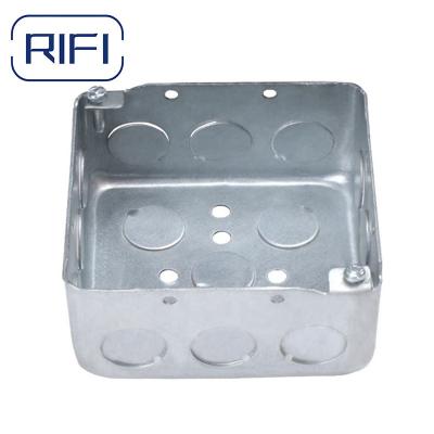 China Caixa elétrica OEM GI 1 e 2 Gang Metal Switch Box Handy 4 