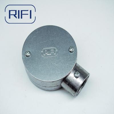 China Aluminum Die Cast Electrical EMT Conduit Box Terminal Circular Junction Box One Way for sale