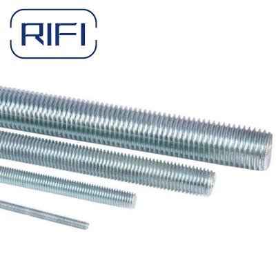 China Silver Zinc Plated Steel Fasteners For All Thread Bar Metric Threaded Hardware Rods for sale