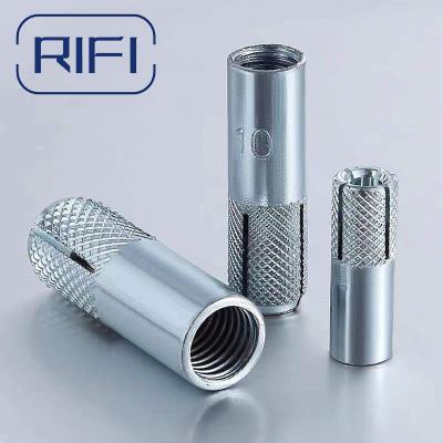 China M8 M12 M16 Carbon Steel Galvanized Drop In Anchor Bolt Drop In Anchor Fastener for sale