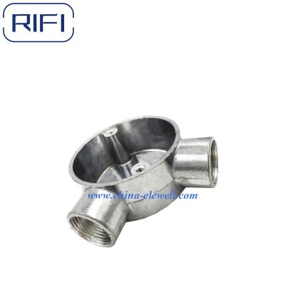 China GI Aluminum Junction Box Angle Way 20mm,25mm,32mm Connect GI Conduit Pipe for sale