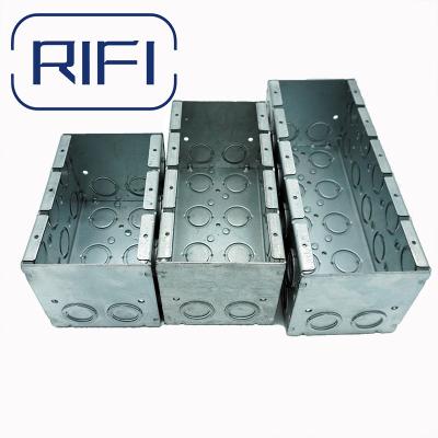 China UL Listed Galvanized Steel Masonry Box With Concentric Knockouts Welded 3-1/2 In Deep Electrical Metal Box Americ Te koop