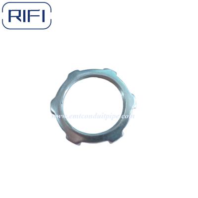 China Conduit Steel Lock Nut For Securing Rigid,Imc Conduit Or Any Threaded Fitting To A Box Or Enclosure for sale