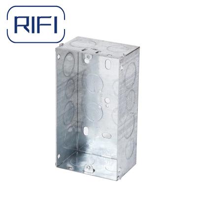 China 3x3 3x6 35mm Tiefe GI Elektrische Schaltbox Galvanisierter GI-Schalter Metall-Schnittbox zu verkaufen