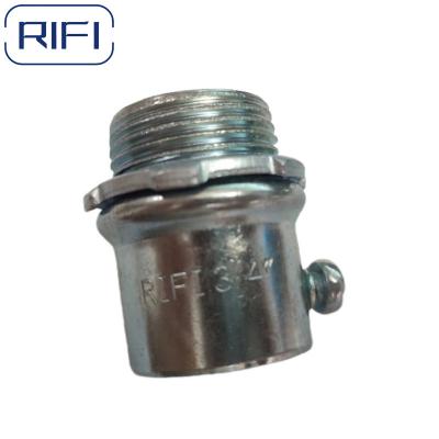 China Emt Steel Set Screw Connector Insulated Or Non-Insulated Emt Connector for sale