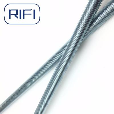 China DIN975 DIN976 Carbon Steel Thread Bars M10 Full Threaded Rod Electro Galvanized for sale