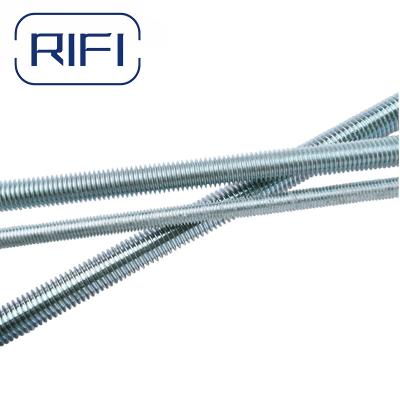 China Unc Metric Steel Zinc White Blue Plated Threaded Rods 1 Metet To 3 Meter With ASTM/DIN Standards for sale