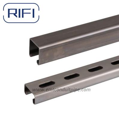 China 41mm * 41mm SS 304 Stainless Steel Strut Channel For Metal Frame System for sale