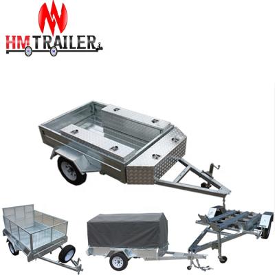 China Car Trailer Galvanized Box Trailer for sale