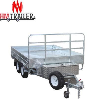 China Car Trailer Flatbed Tandem Trailers for sale