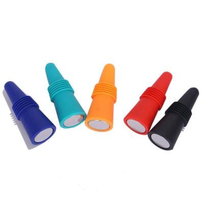 China Reusable Vacuum Wine Bottle Stopper Silicone Wine Stopper Beverage Bottle Stopper Bottle Cover for sale