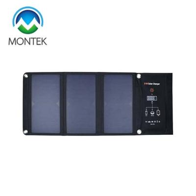 China 600D Polyester High Efficiency 21W Sunpower Folding Solar Panel For Mobile Phone for sale