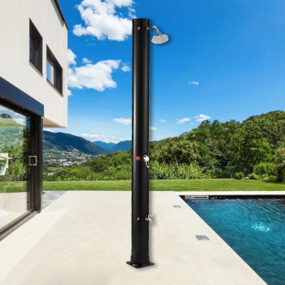 China PVC+ABS with chrome new products shower column outdoor solar garden solar pool solar shower for sale