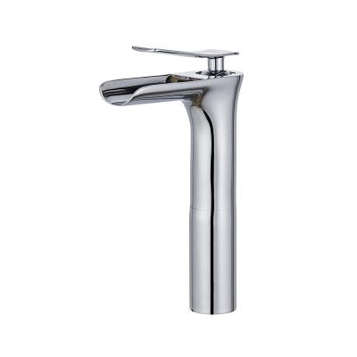 China High Quality Home Luxury Brass Waterfall Chrome Bathroom Basin Faucet Thermostatic Faucets for sale