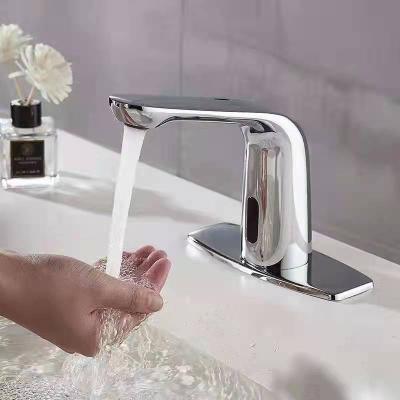 China Sense Faucets Bathroom Basin Touchless Faucet Automatic Sensor Faucet for sale