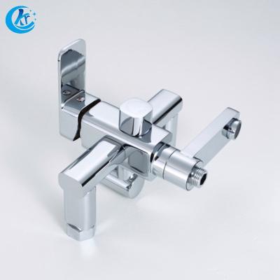 China With Slide Bar Chrome Contemporary Bathroom Wall Mounted Single Handle Bath Faucet for sale