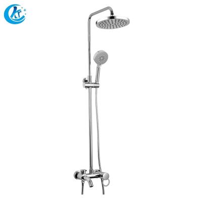 China With Slide Bar European Style Wall Mounted Bathroom Shower Faucet Set, Bath Rain Shower Set for sale