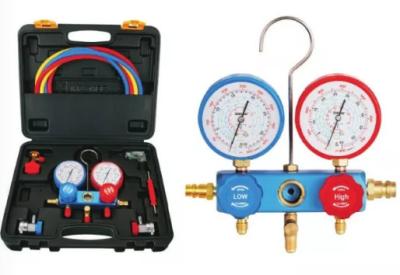 China Auto AC Tool 1234YF environmental protection plastic box Gauge set  2196 pipe pressure 800PSI-4000PSII for sale